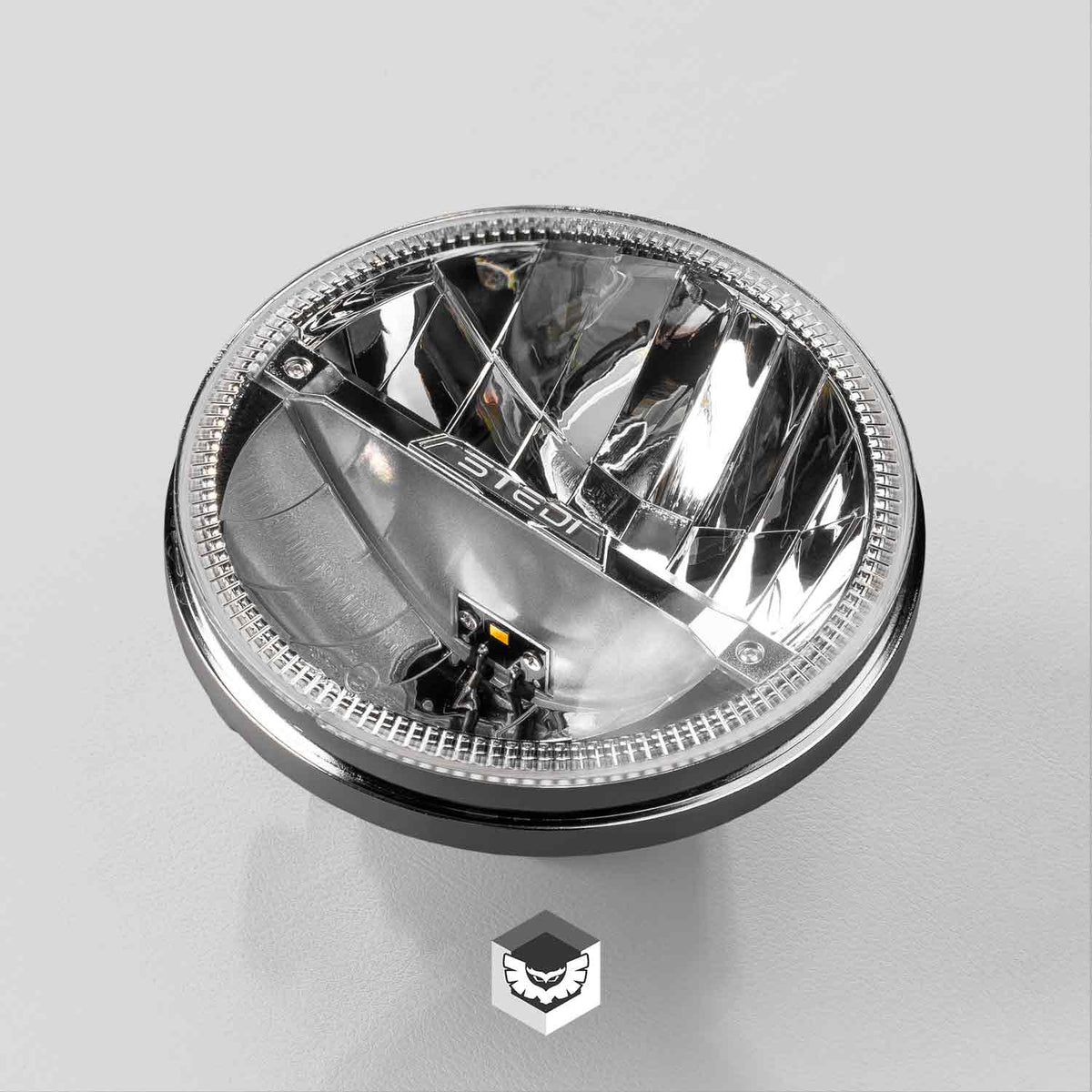 Homage 7 Inch LED Headlight - Chrome (5700K)