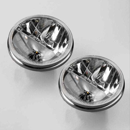 Homage 7 Inch LED Headlight - Chrome (pair)
