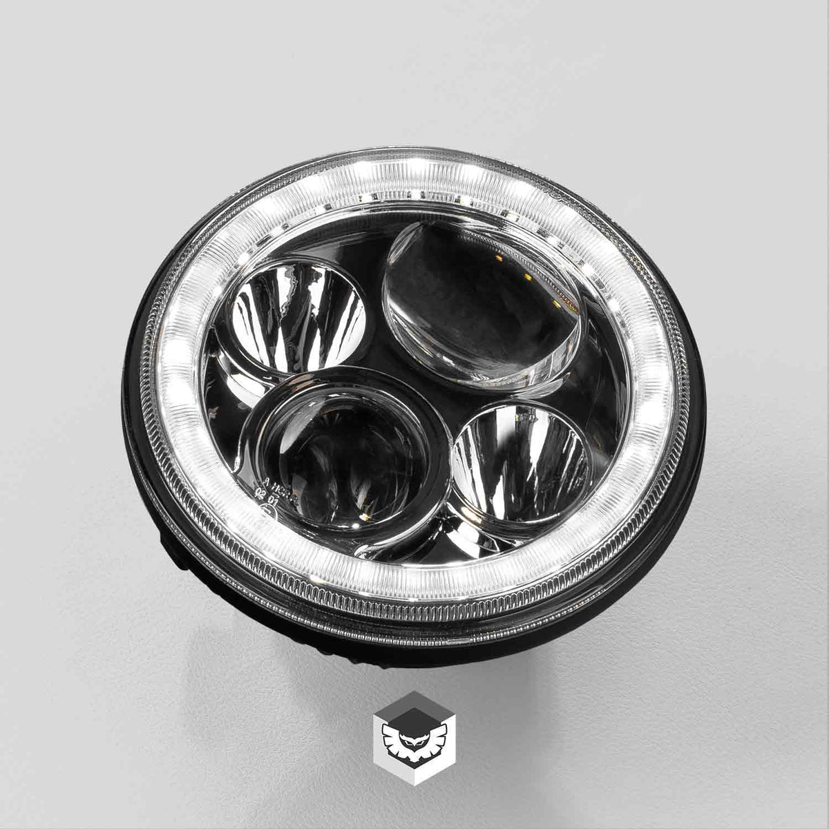 Iris 7 Inch LED Headlight - Chrome (5700k)