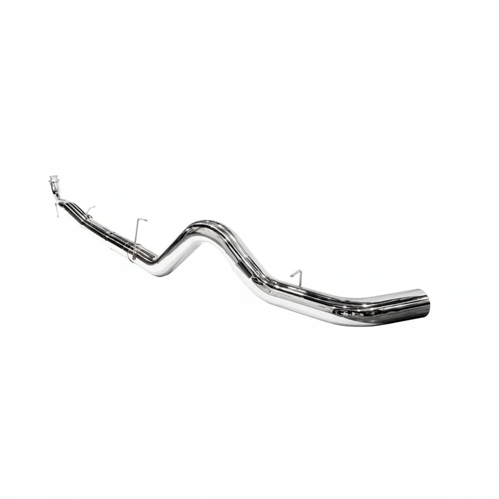 2020-2026 Chev 2500 5" Downpipe Back Exhaust -NO Muffler - POLISHED