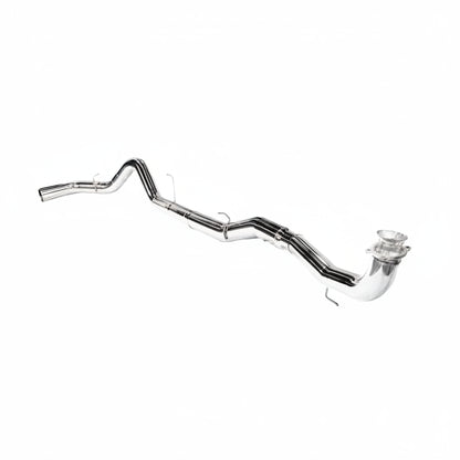 2020-2026 Chev 2500 5" Downpipe Back Exhaust -NO Muffler - POLISHED