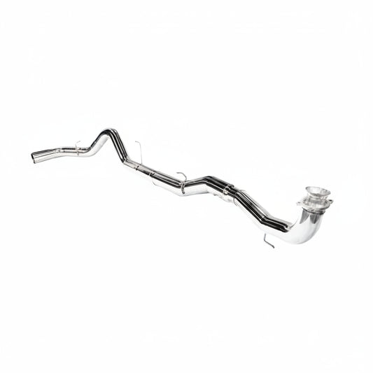 2020-2026 Chev 2500 5" Downpipe Back Exhaust -NO Muffler - POLISHED