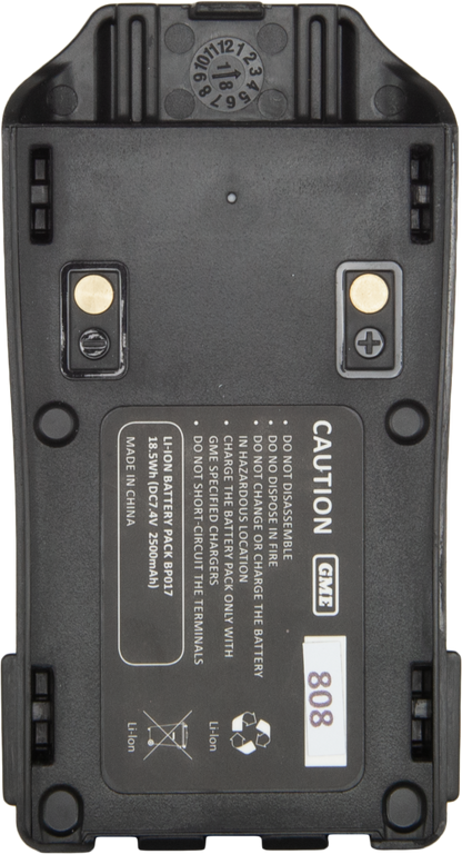 GME BP017 2000mAh IP67 Li-on Battery Pack - Suit TX6500S