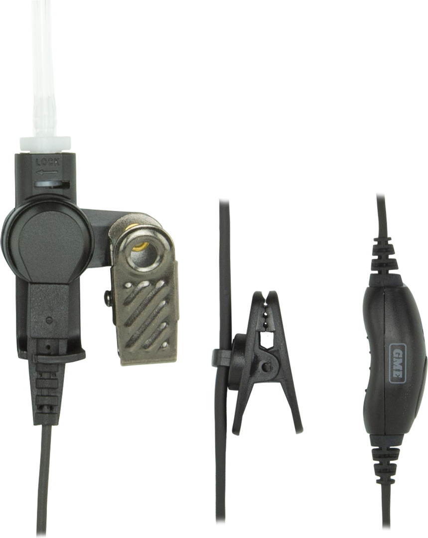 GME HS010 Security kit - Clear Eartube & Lapel Microphone - Suit TX665 / TX667 / TX675 / TX677 / TX685 / TX6150