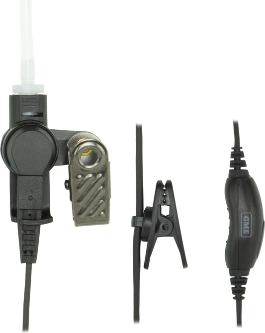 GME HS010 Security kit - Clear Eartube & Lapel Microphone - Suit TX665 / TX667 / TX675 / TX677 / TX685 / TX6150