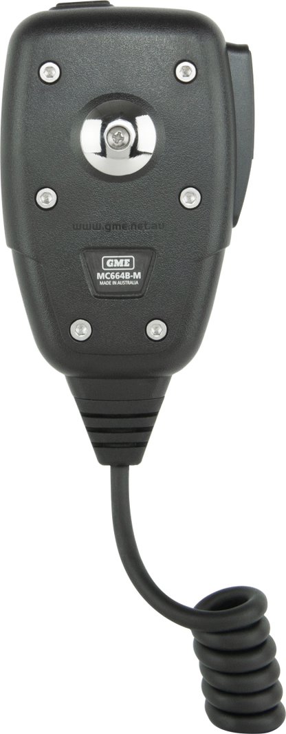 GME MC664B-M OLED Controller Microphone with Magnetic Bollard- Suit XRS Series