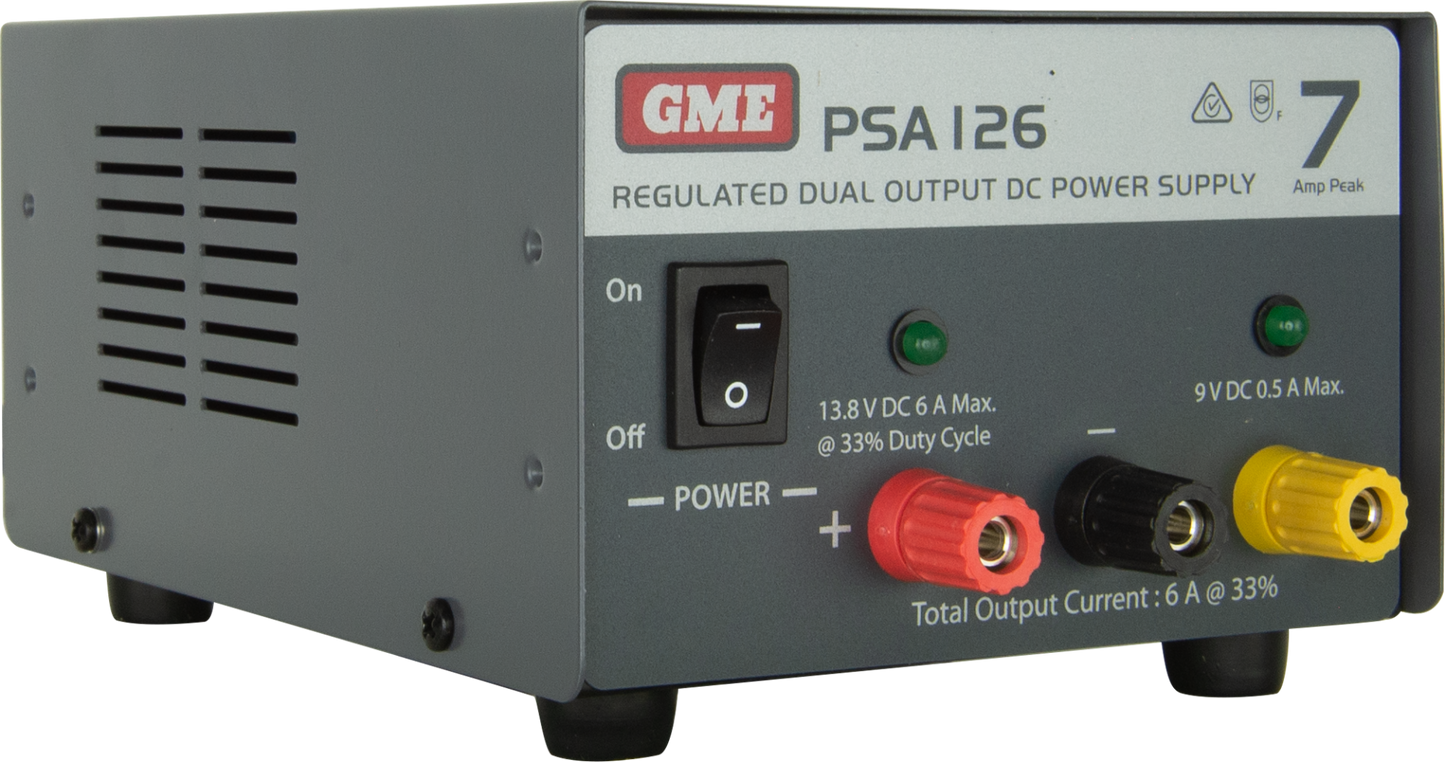 GME PSA126 Regulated Power Supply (7 Amp Peak)