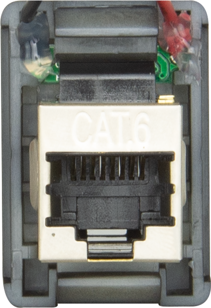 GME XRS-RJ45R1 RJ45 Pass-Through Adaptor - Type 1 (Red)