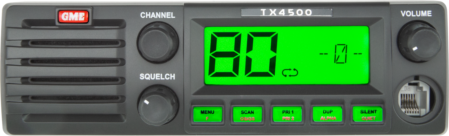 GME TX4500S 5 Watt DIN Mount UHF CB Radio with ScanSuite™