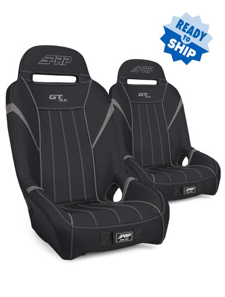 GT/S.E. Suspension Seat-black and gray- and Mounts Kit for Can-Am Maverick X3