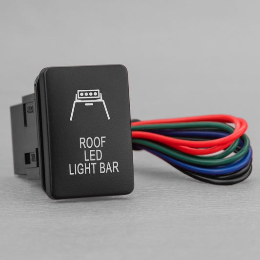 Short Type Push Switch To Suit Toyota / Mitsubishi | Roof LED Light Bar