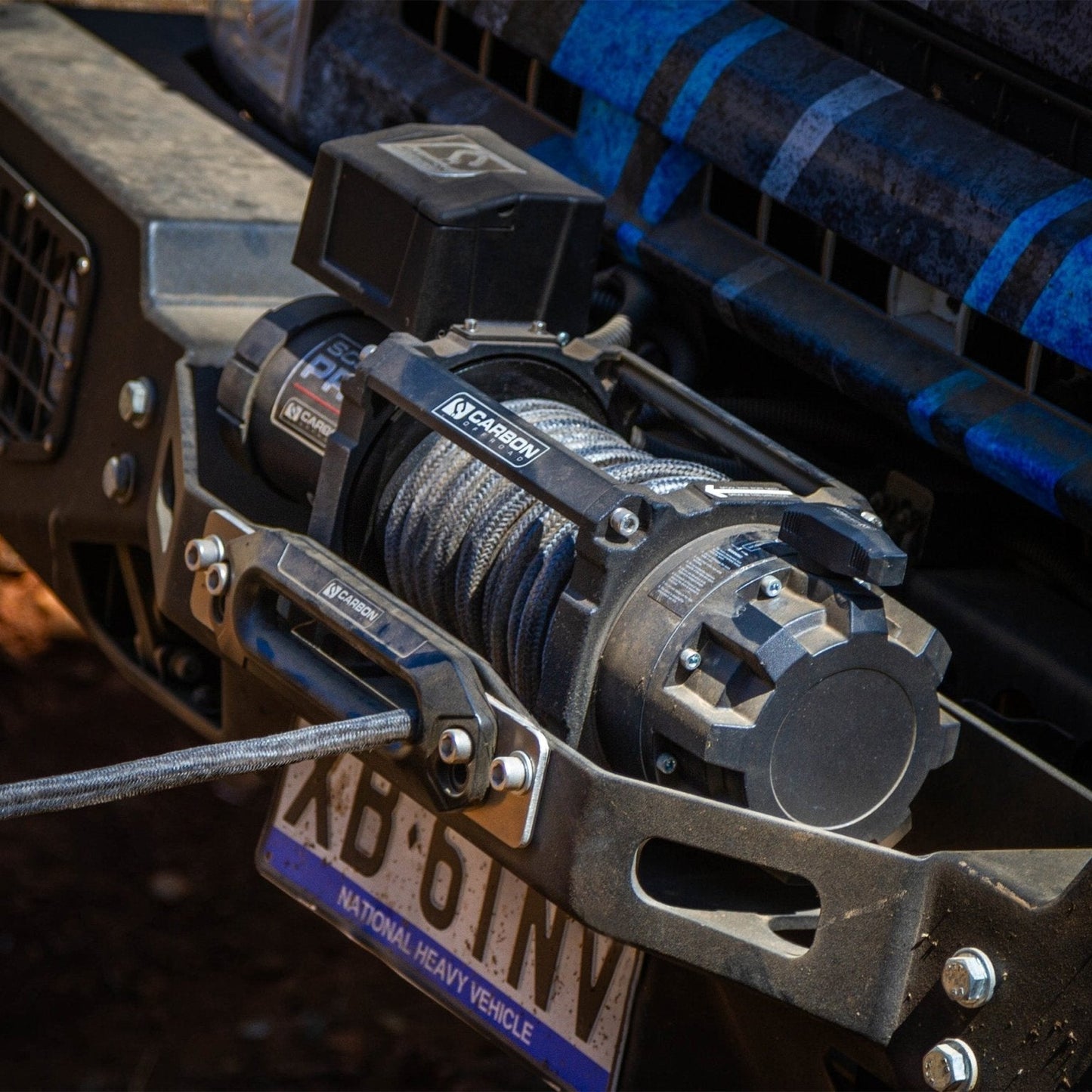Carbon Scout Pro - 20000lb Extreme Duty Truck Winch - CW - XD20BLK 5