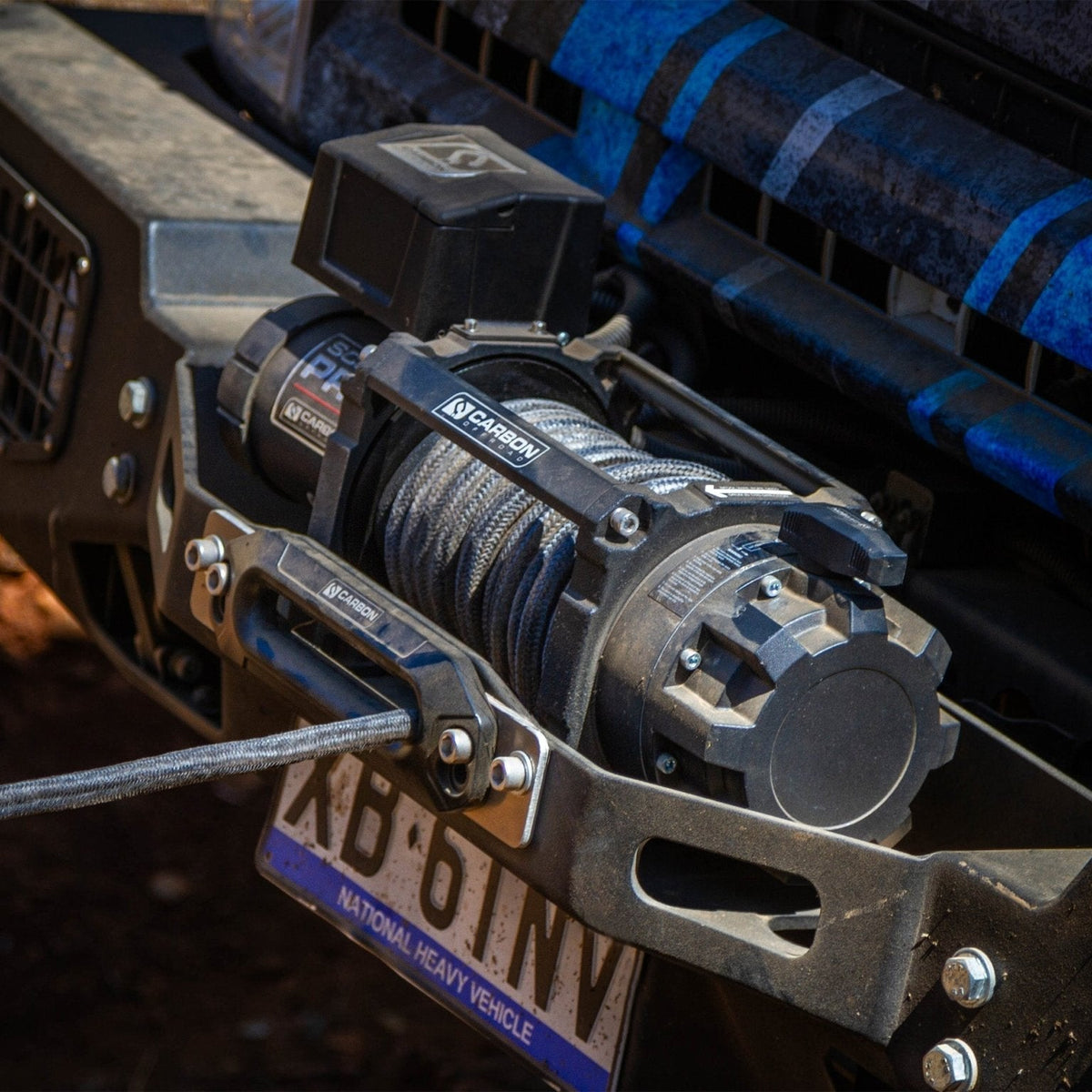 Carbon Scout Pro - 20000lb Extreme Duty Truck Winch - CW - XD20BLK 5