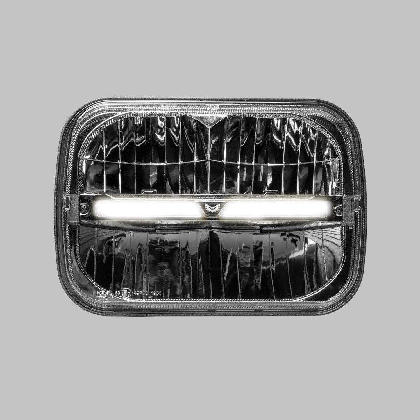 Homage Rectangle 7 x 5 Inch Headlight with DRL & Integrated Indicator