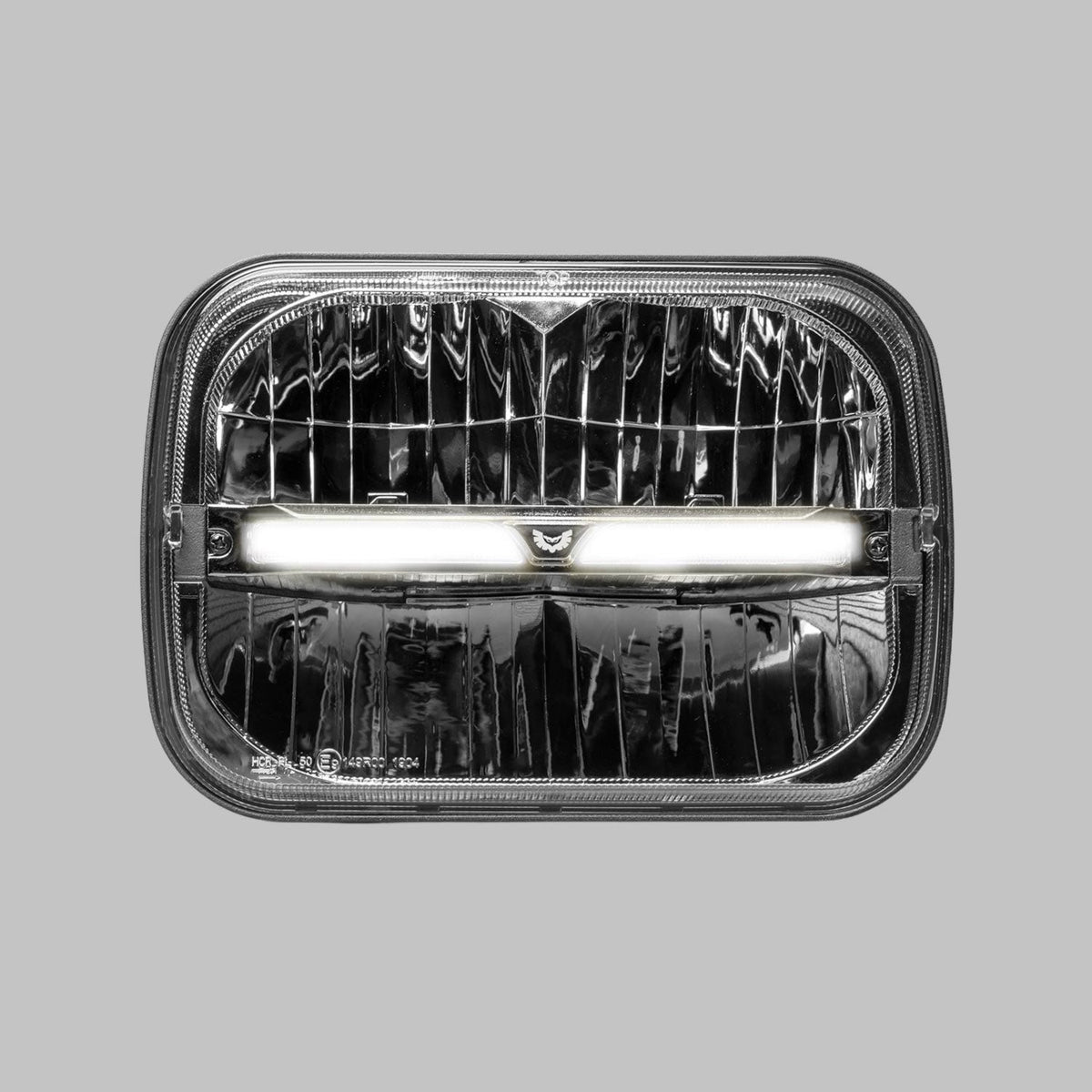 Homage Rectangle 7 x 5 Inch Headlight with DRL & Integrated Indicator