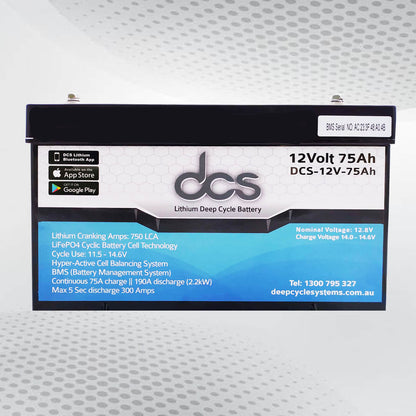 DCS 12V 75AH (LITHIUM)