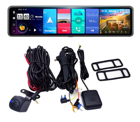 Android Reverse Mirror GPS Bluetooth Dash Cam