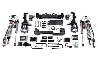 BDS 4" Lift Kit for 2021+ Ford F150 with Fox 2.5 Performance Elite Shocks