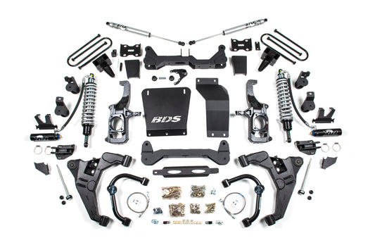BDS 6.5" Lift Kit for 2011-2019 Chevy Silverado 2500 with Fox 2.5 Performance Elite Shocks