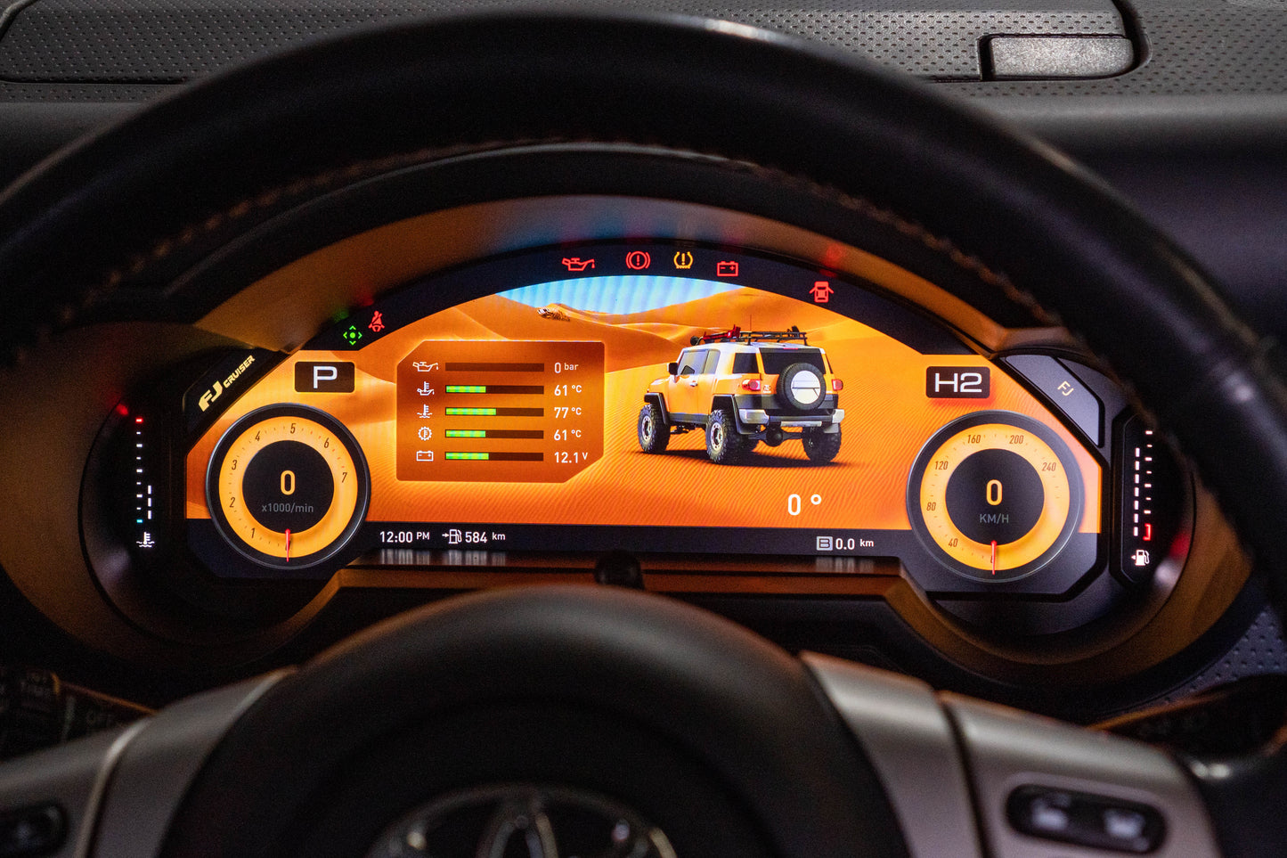 Digital Dash to suit FJ Cruiser