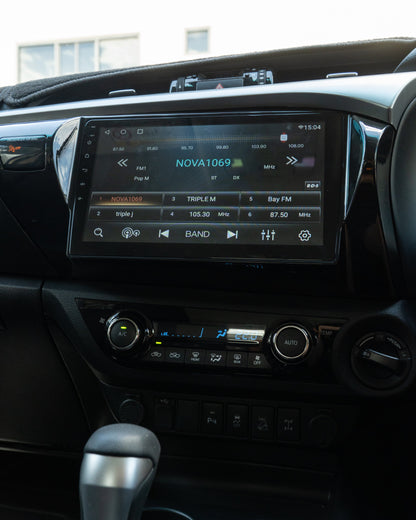 BUNDLE 10 inch Android head unit and Rear Screens to suit HILUX 2015+ N80