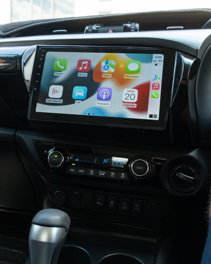 BUNDLE 10 inch Android head unit and Rear Screens to suit HILUX 2015+ N80