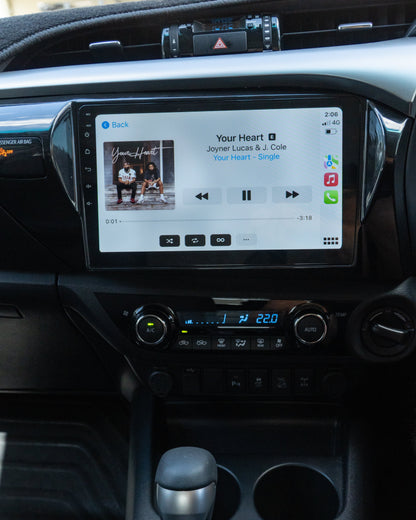 BUNDLE 10 inch Android head unit and Rear Screens to suit HILUX 2015+ N80