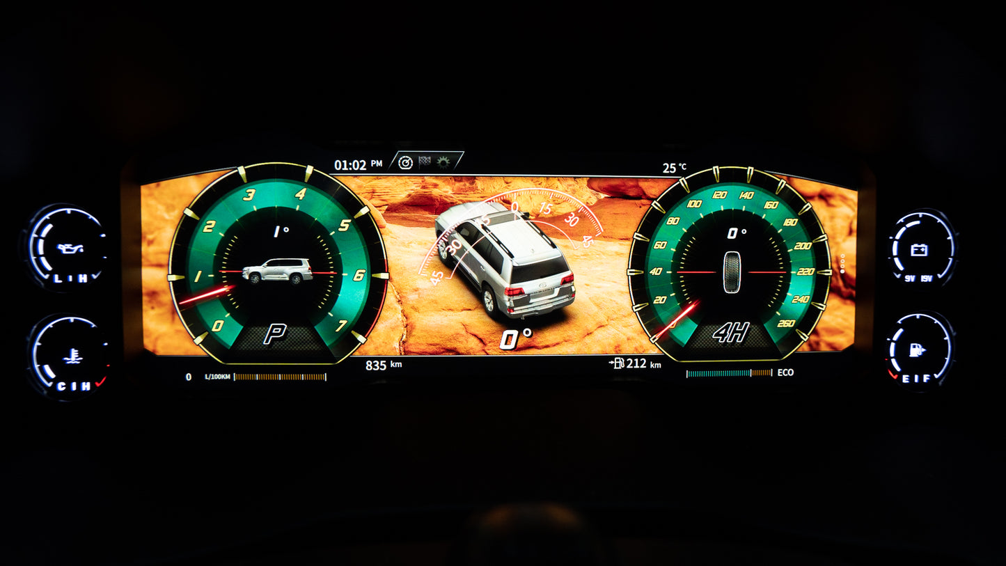 Digital Dash Cluster to suit LC200 - 200 Series Landcruiser