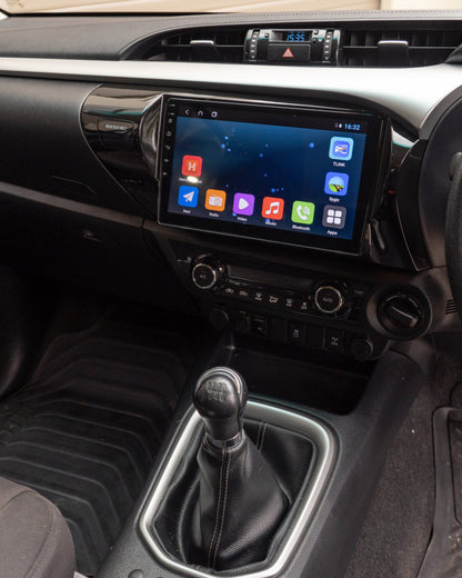 BUNDLE 10 inch Android head unit and Rear Screens to suit HILUX 2015+ N80