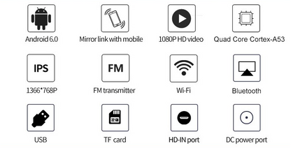 Android Head Rest Screens 10.1 Inch