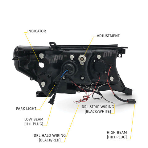 Headlights to Suit 200 Series Pre Facelift